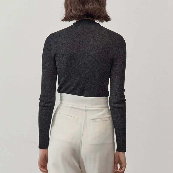 St Agni The Long Sleeve High Neck Knit Top in galaxy - Picture 3 of 11